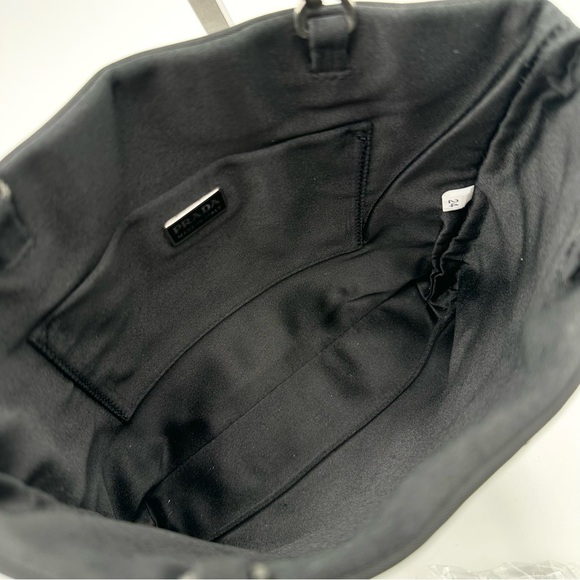Prada Black Nylon Clip Handle Mini Tote Bag - Picture 13 of 14
